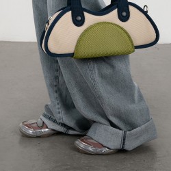 New Half Moon Shoulder Underarm PU Leather Retro Messenger Bag Designer Portable
